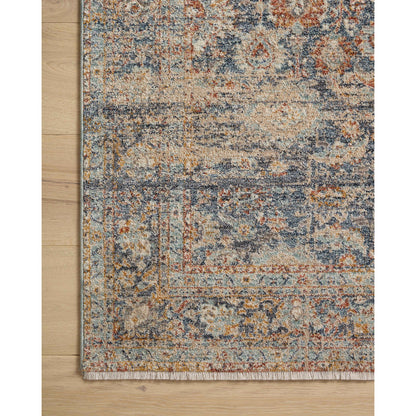 Blake BLA-07 Rug by Angela Rose x Loloi in navy, multi. Made from 100% polyester in a unique style.
