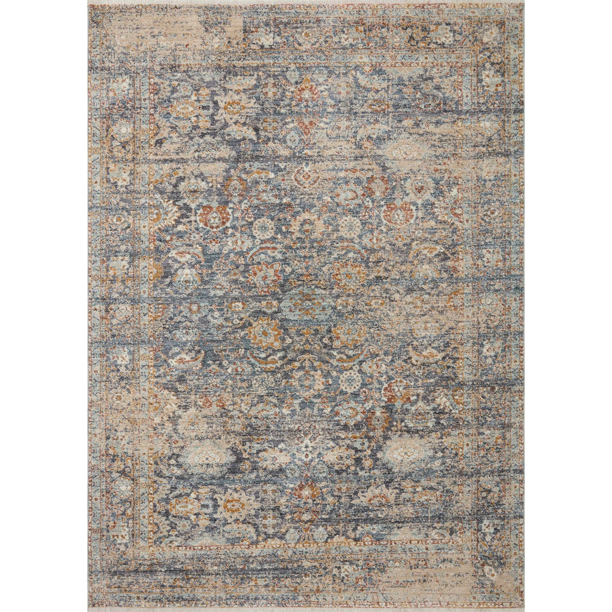 Blake BLA-07 Rug by Angela Rose x Loloi in navy, multi. Made from 100% polyester in a unique