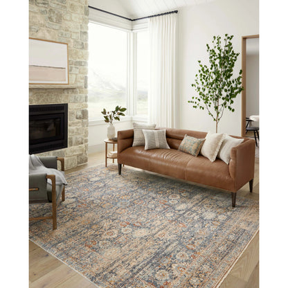 Blake BLA-07 Rug by Angela Rose x Loloi in navy, multi. Made from 100% polyester in a unique st