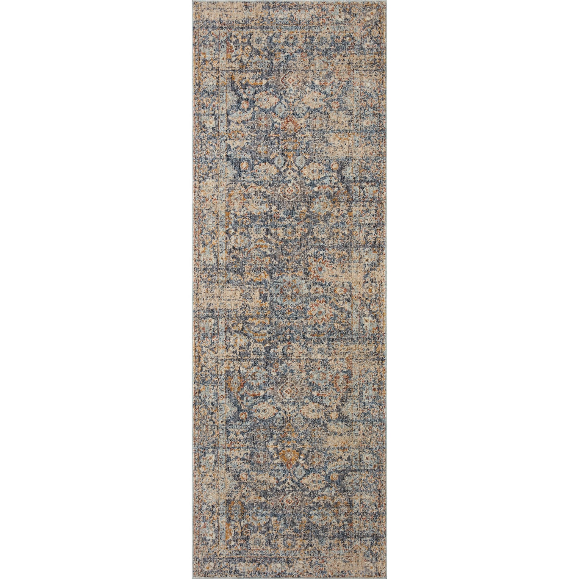 Blake BLA-07 Rug by Angela Rose x Loloi in navy, multi. Made from 100% polyester in a uni