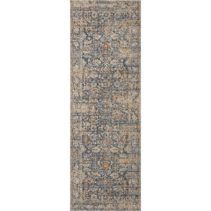 Blake BLA-07 Rug by Angela Rose x Loloi in navy, multi. Made from 100% polyester in a uni