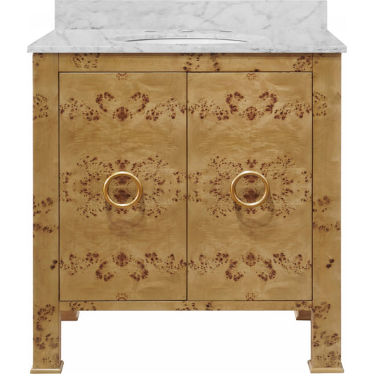 Blanche Bath Vanity by Worlds Away. Made from hardwood solids, mdf, linen, metal, marble, porcelain in a modern style.