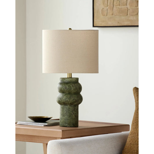 Beraliya Accent Table Lamp by Surya in hand painted. Made from ceramic, linen, polyester, iron in a unique style.