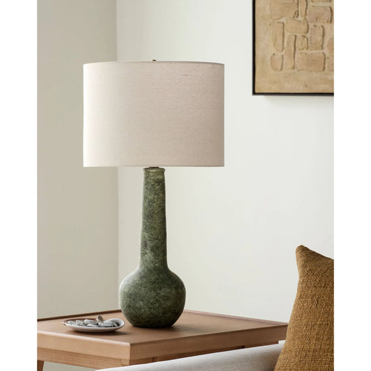 Beraliya Accent Table Lamp by Surya in hand painted. Made from ceramic, linen, polyester, iron in a unique style.