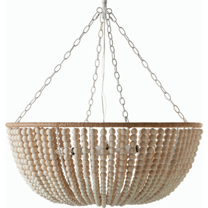 Belem Pendant - 537730 by Surya in white, cream and paintedhand paintedmetallic. Made from iron in a cottage & farmhouse style.