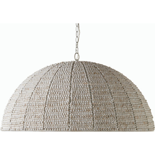 Belem Pendant - 537739 by Surya in fixture: cream, shade: cream, cord: white and paintedhand paintedmetallic. Made from iron in a cottage & farmhouse style.