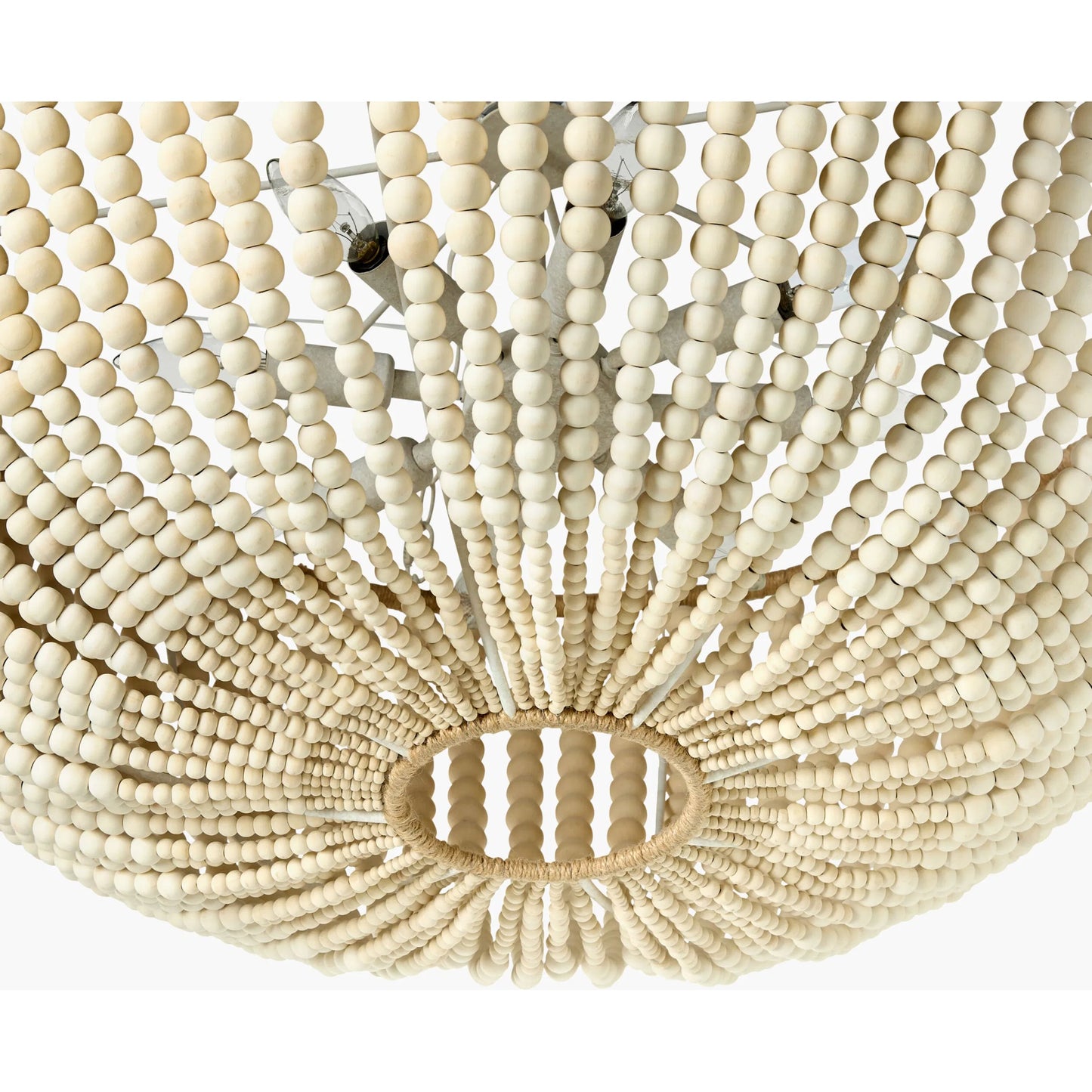 003 SI-2165697 | Closeup | Belem Pendant - 537730 by Surya in white, cream and paintedhand paintedmetallic. Made from iron in a cottage & farmhouse style.