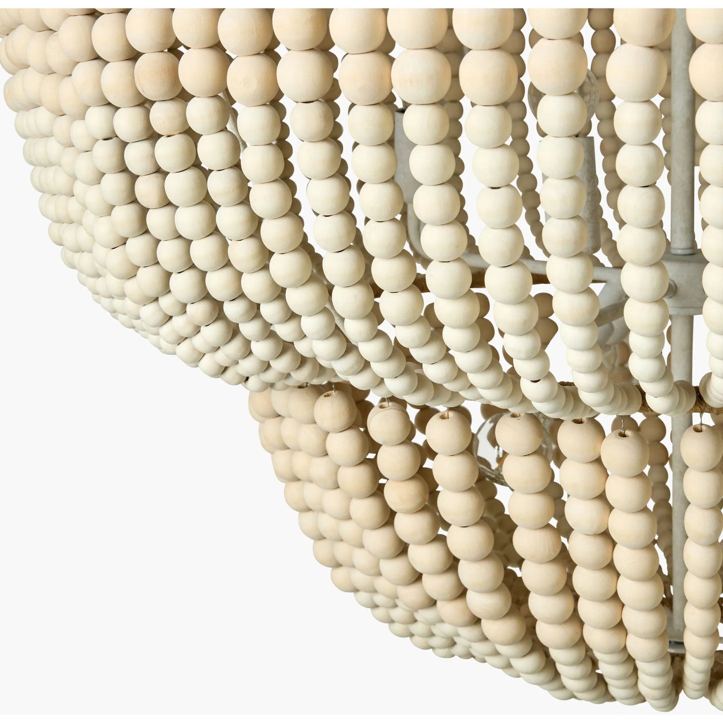 002 SI-2165699 | Closeup | Belem Pendant - 537736 by Surya in white, cream and paintedhand paintedmetallic. Made from iron in a cottage & farmhouse style.