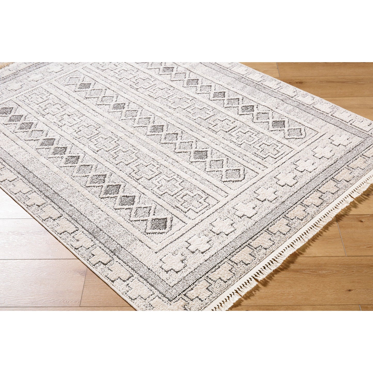 003 SI-2167767,SI-2167768,SI-2167769,SI-2167770 | Closeup | Berlin Rug - 494652 by Livabliss in ivory, black. Made from polypropylene, polyester in a unique style.