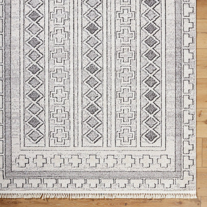 Berlin Rug - 494652 by Livabliss in ivory, black. Made from polypropylene, polyester in a unique style.