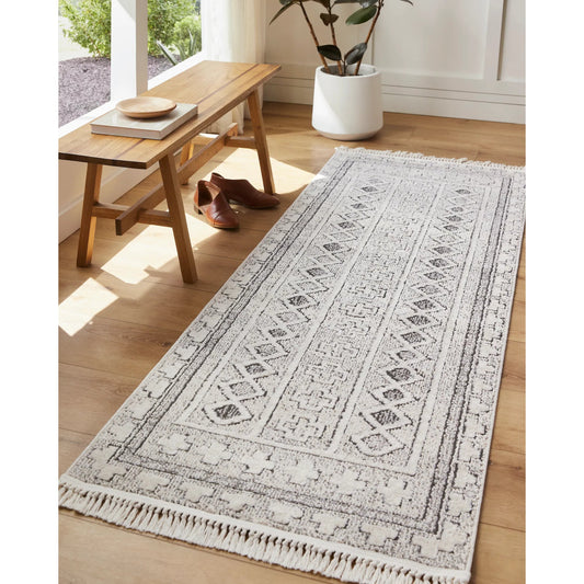 Berlin Rug - 494652 by Livabliss in ivory, black. Made from polypropylene, polyester in a unique style.