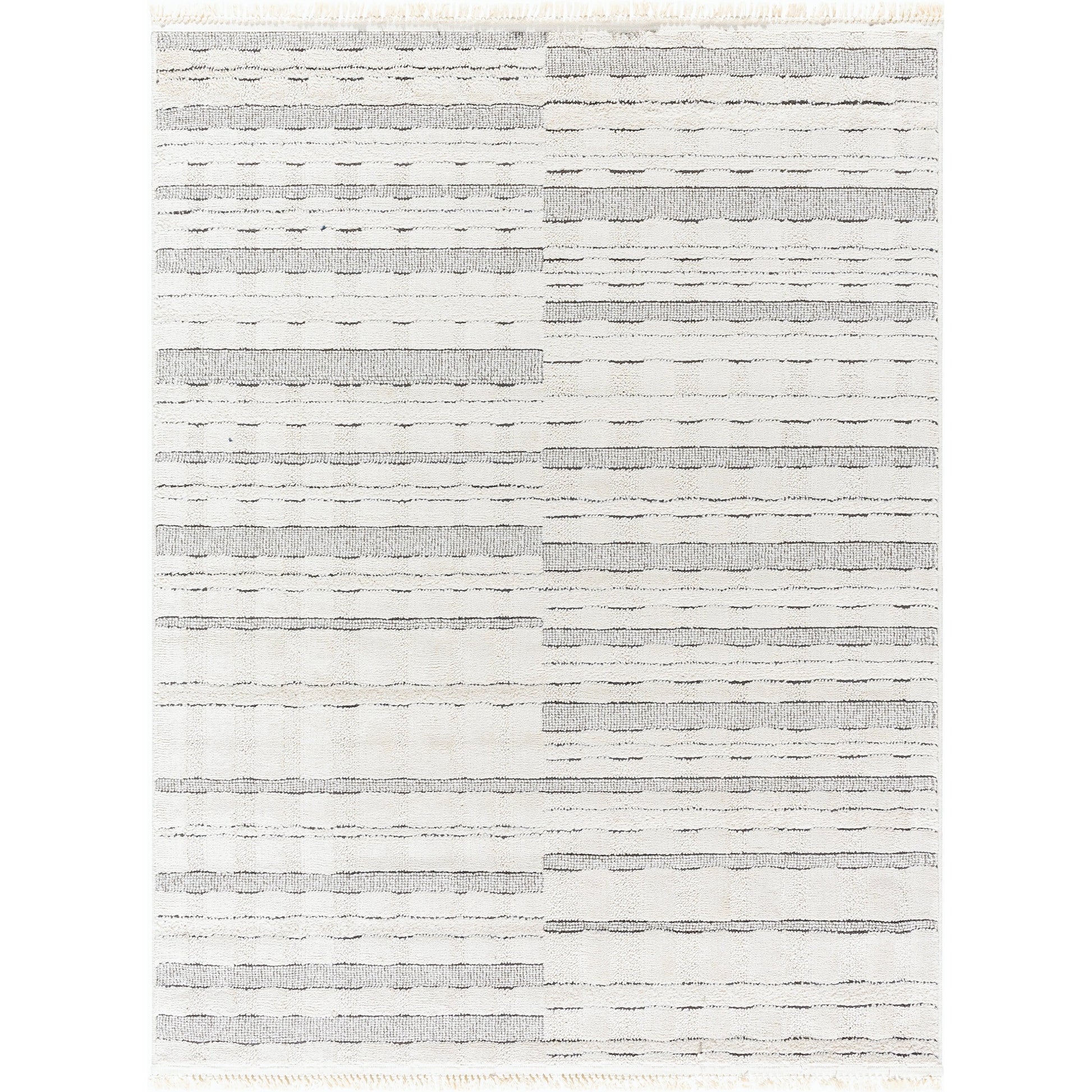 Berlin Rug - 494659 by Livabliss in ivory, black. Made from polypropylene, polyester in a unique style.