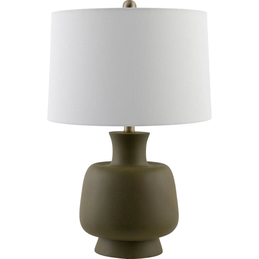 Belton Table Lamp - 535878 by Livabliss. Made from resin, linen, iron in a modern style.
