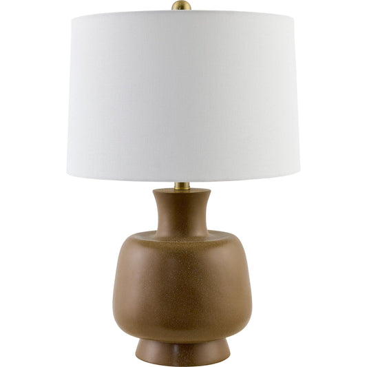 Belton Table Lamp - 535878 by Livabliss. Made from resin, linen, iron in a modern style.