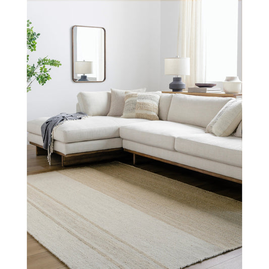 Bolu Rug - 489248 by Surya in ash, khaki, off-white. Made from wool in a unique style.