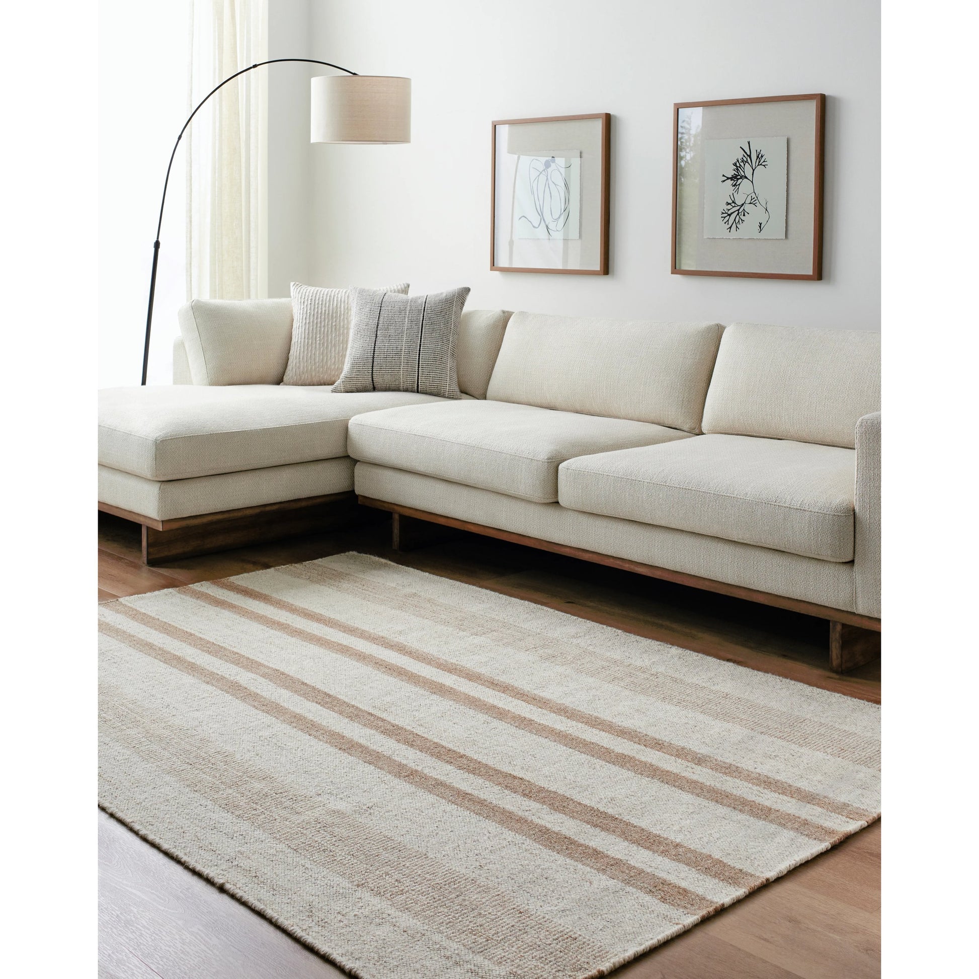 Bolu Rug - 489257 by Surya in light silver, ash, khaki, sage. Made from wool in a unique style.