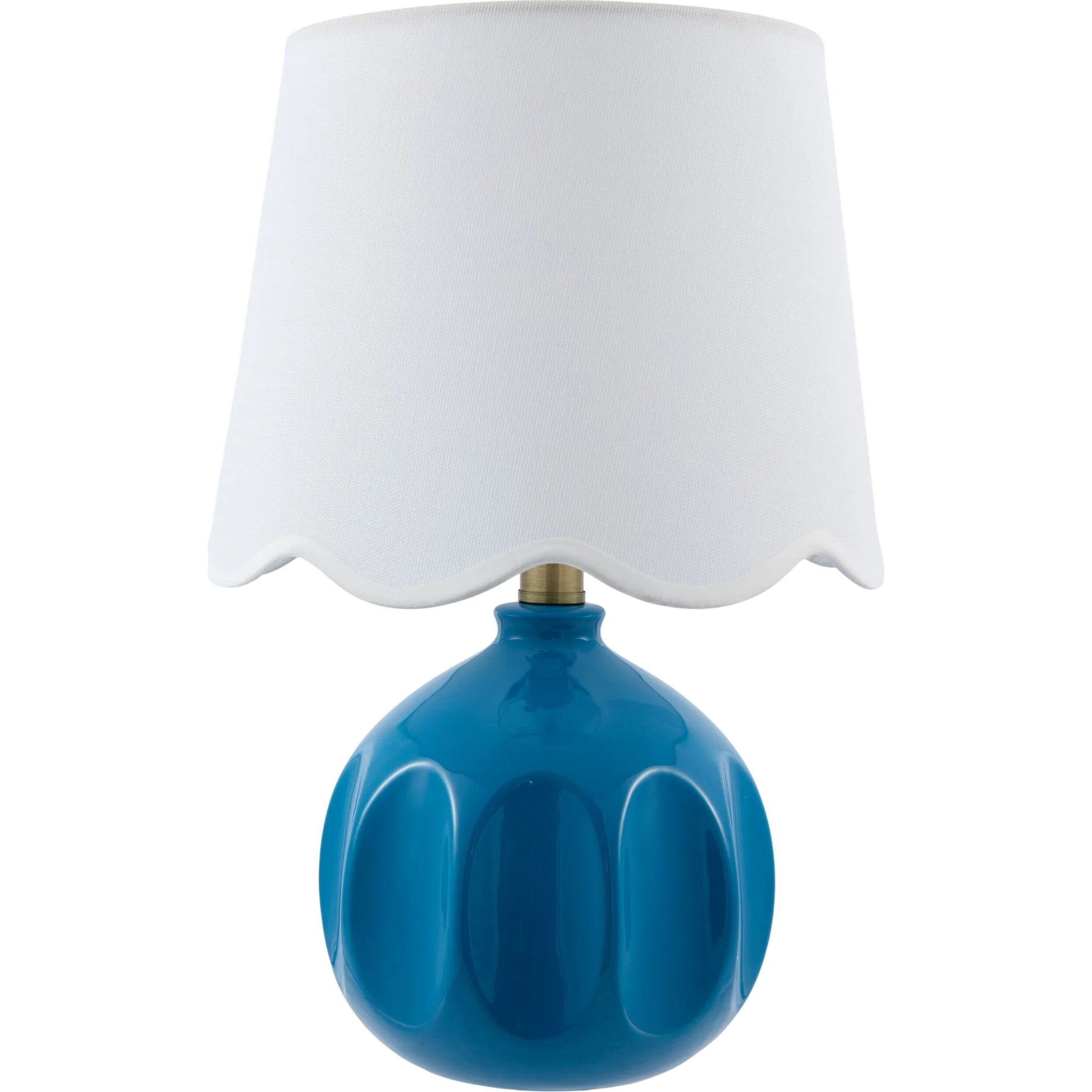 Bellune Accent Table Lamp by Livabliss in plated, glazed. Made from ceramic, linen, polyester, iron in a unique style.