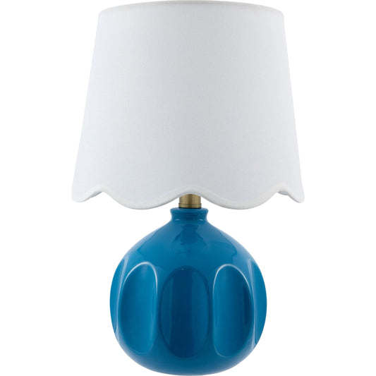 Bellune Accent Table Lamp by Livabliss in plated, glazed. Made from ceramic, linen, polyester, iron in a unique style.