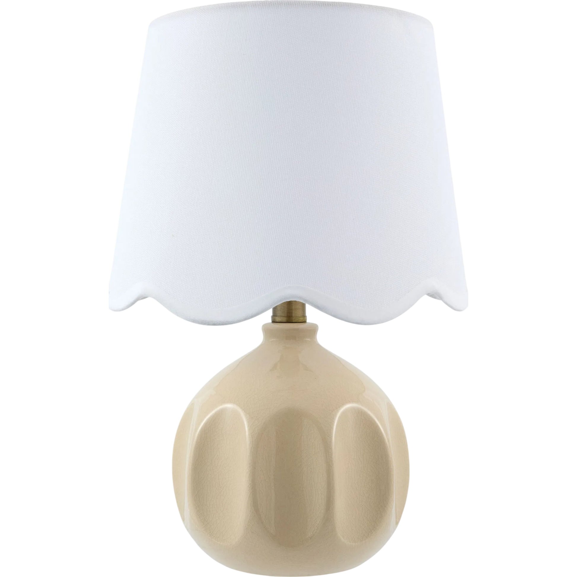 Bellune Accent Table Lamp by Livabliss in plated, glazed. Made from ceramic, linen, polyester, iron in a unique style.