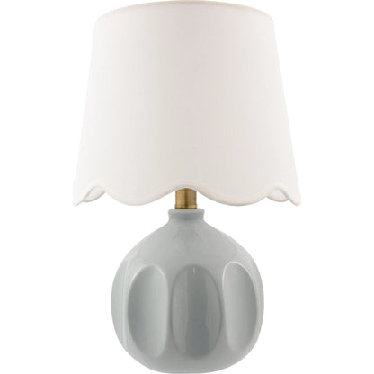 Bellune Accent Table Lamp by Livabliss in plated, glazed. Made from ceramic, linen, polyester, iron in a unique style.
