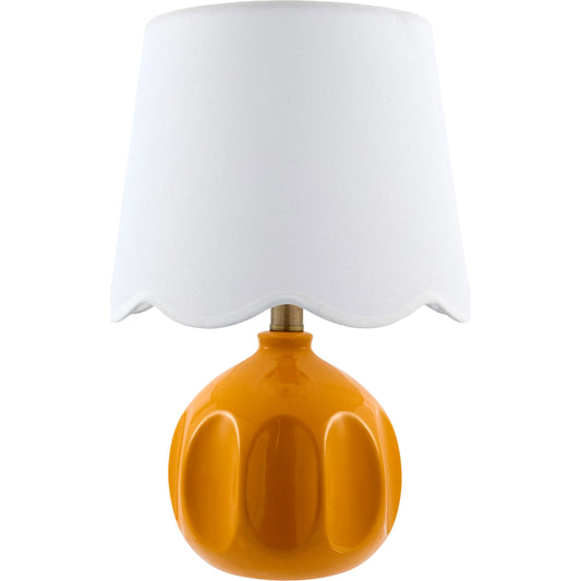 Bellune Accent Table Lamp by Livabliss in plated, glazed. Made from ceramic, linen, polyester, iron in a unique style.