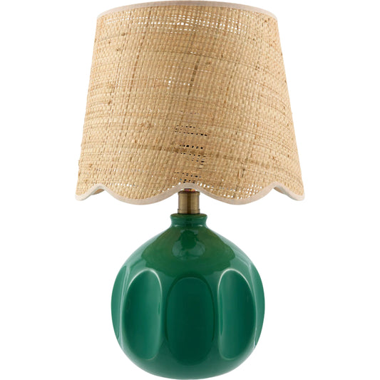 Bellune Accent Table Lamp by Livabliss in plated, glazed. Made from ceramic, jute, polyester, iron in a unique style.