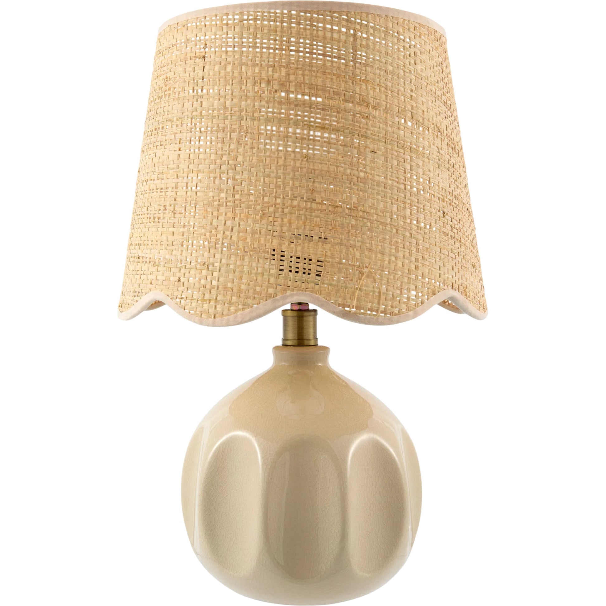 Bellune Accent Table Lamp by Livabliss in plated, glazed. Made from ceramic, jute, polyester, iron in a unique style.