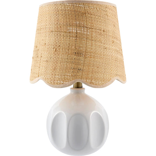 Bellune Accent Table Lamp by Livabliss in plated, glazed. Made from ceramic, jute, polyester, iron in a unique style.