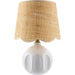 Bellune Accent Table Lamp by Livabliss in plated, glazed. Made from ceramic, jute, polyester, iron in a unique style.