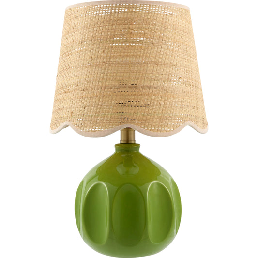 Bellune Accent Table Lamp by Livabliss in plated, glazed. Made from ceramic, jute, polyester, iron in a unique style.