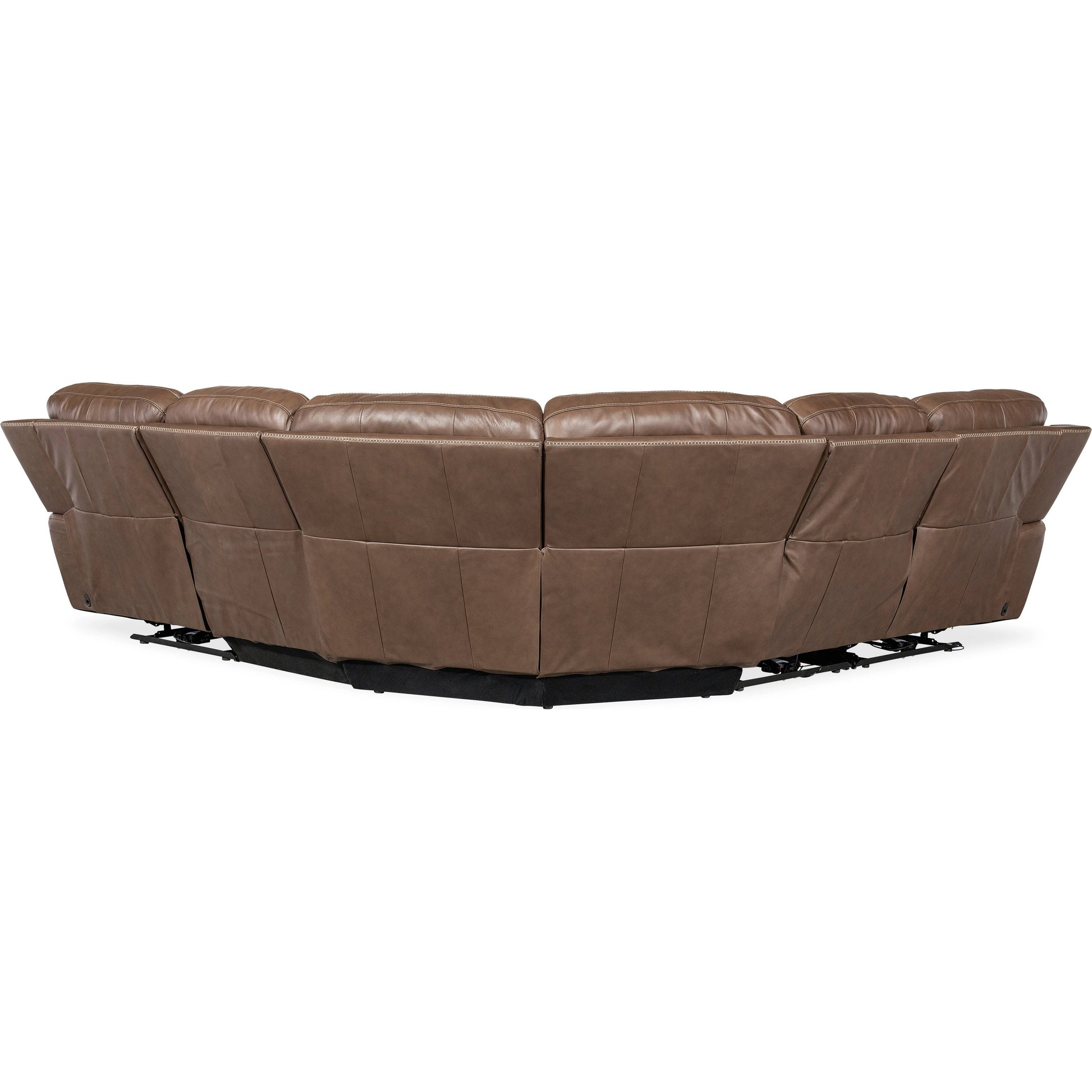 Torres 5 Piece Sectional by Hooker Furniture in sorrento mocha. Made from leather, sorrento mocha (semi-aniline top grain with splits) in a traditional style.