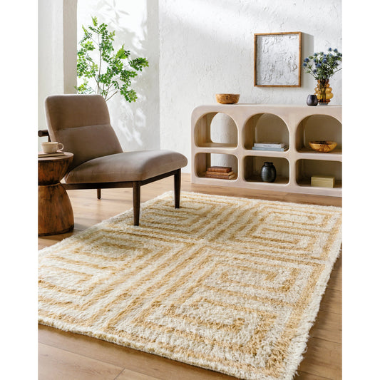 Beni Moroccan Rug - 538949 by Livabliss in natural, light wood, desert tan, pearl, camel, sand, khaki. Made from wool in a unique style.