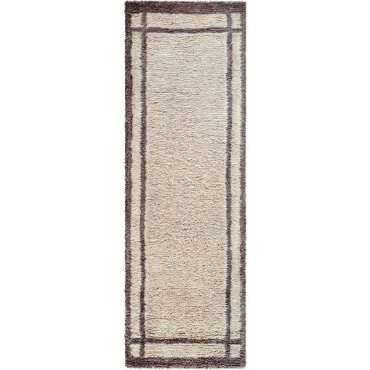 Beni Moroccan BMC-2302 Rug by Livabliss in ivory, taupe, charcoal. Made from wool in a unique style.