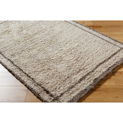 Beni Moroccan Rug- 538969 by Livabliss in warm grey, ash, prairie dust, metallic - silver, pearl, walnut, nickel. Made from wool in a unique style.