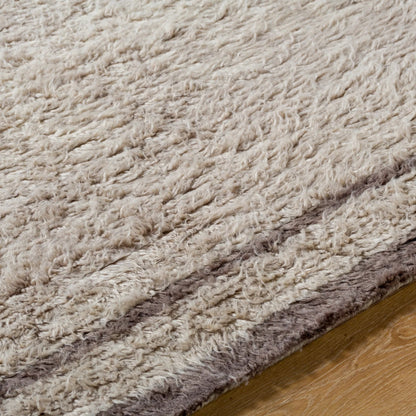 Beni Moroccan Rug- 538969 by Livabliss in warm grey, ash, prairie dust, metallic - silver, pearl, walnut, nickel. Made from wool in a unique style.