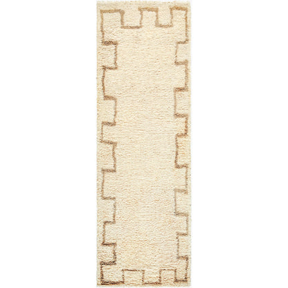Beni Moroccan BMC-2303 Rug by Livabliss in ivory, sand, beige. Made from wool in a unique style.