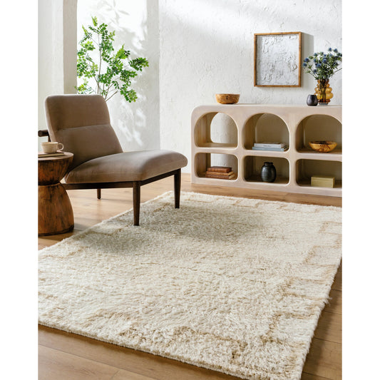 Beni Moroccan Rug- 538979 by Livabliss in pearl, natural, khaki. Made from wool in a unique style.