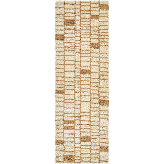 Beni Moroccan BMC-2306 Rug by Livabliss in beige, sandstone, taupe. Made from wool in a unique style.