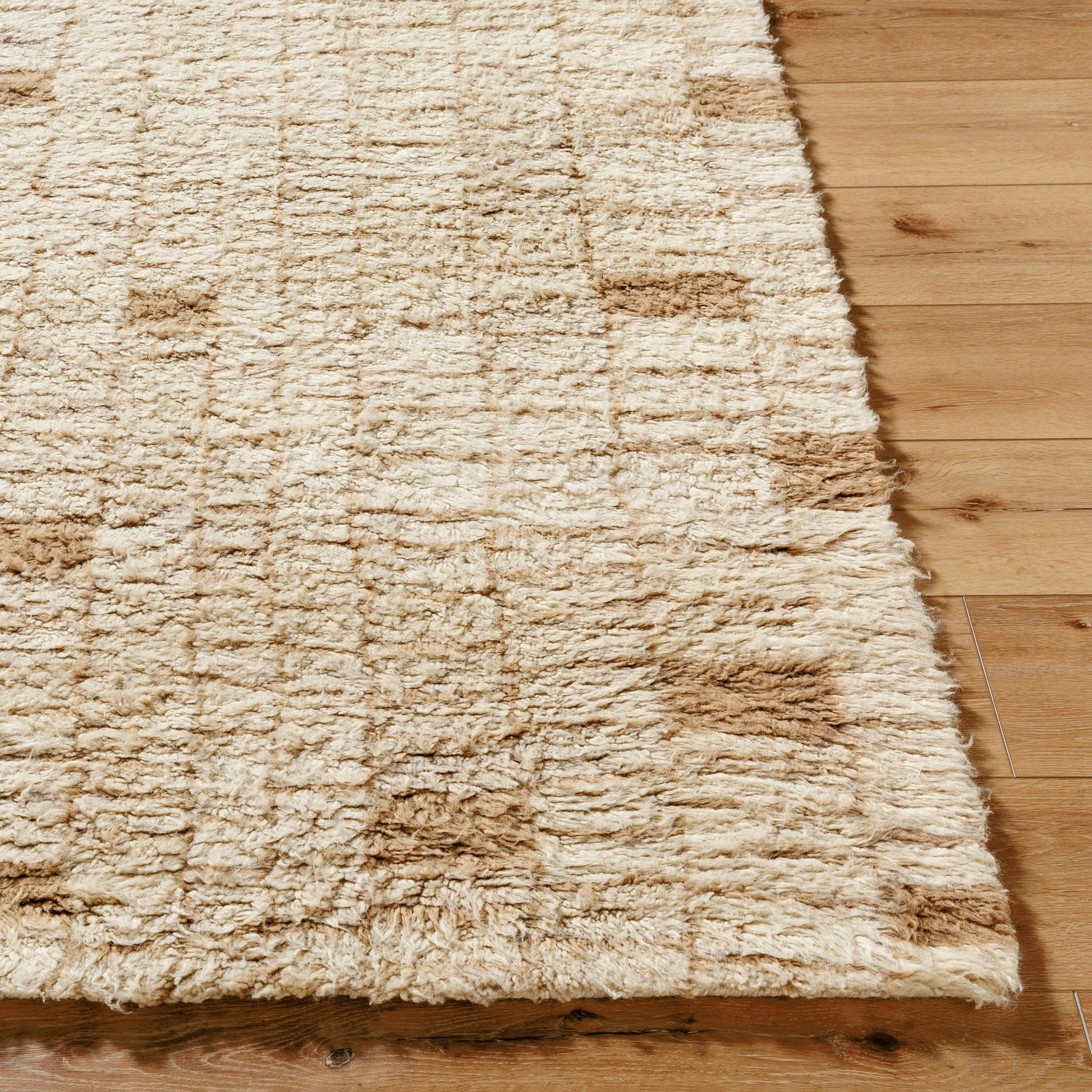 Beni Moroccan Rug - 539009 by Livabliss in natural, wheat, khaki, light wood, camel, champagne, sand. Made from wool in a unique style.