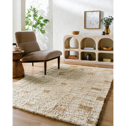 Beni Moroccan Rug - 539009 by Livabliss in natural, wheat, khaki, light wood, camel, champagne, sand. Made from wool in a unique style.