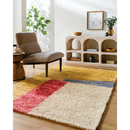 Beni Moroccan Rug - 539019 by Livabliss in camel, natural, clay, light wood, pearl, tan, garnet. Made from wool in a unique style.