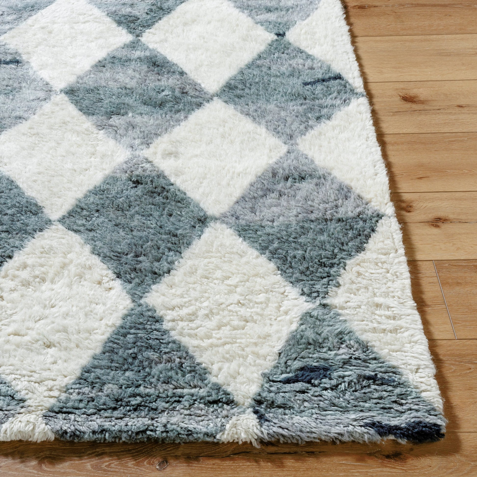 Beni Moroccan Rug - 539029 by Livabliss in light silver, nickel, sage, metallic - silver, slate. Made from wool in a unique style.
