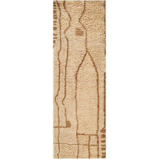 Beni Moroccan BMC-2309 Rug by Livabliss in beige, taupe, sandstone. Made from wool in a unique style.