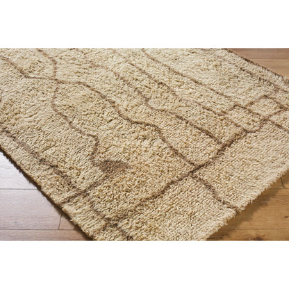 Beni Moroccan BMC-2309 Rug by Livabliss in beige, taupe, sandstone. Made from wool in a unique style.