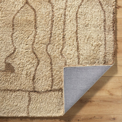 Beni Moroccan BMC-2309 Rug by Livabliss in beige, taupe, sandstone. Made from wool in a unique style.