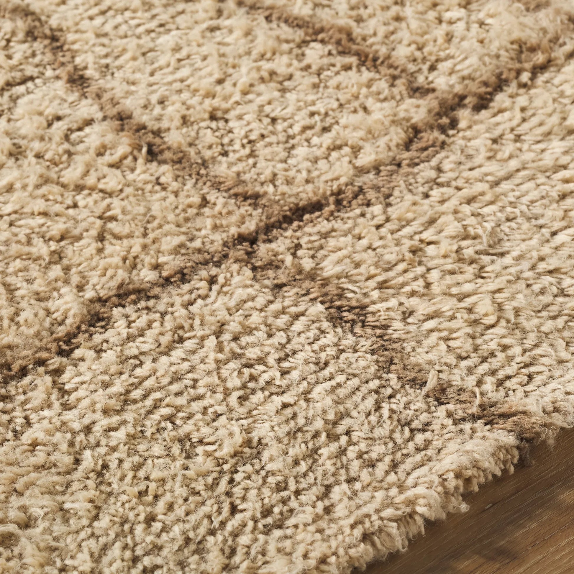 Beni Moroccan BMC-2309 Rug by Livabliss in beige, taupe, sandstone. Made from wool in a unique style.