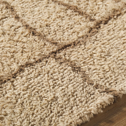 Beni Moroccan BMC-2309 Rug by Livabliss in beige, taupe, sandstone. Made from wool in a unique style.