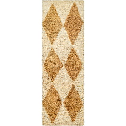 Beni Moroccan BMC-2313 Rug by Livabliss in tan, cream. Made from wool in a unique style.