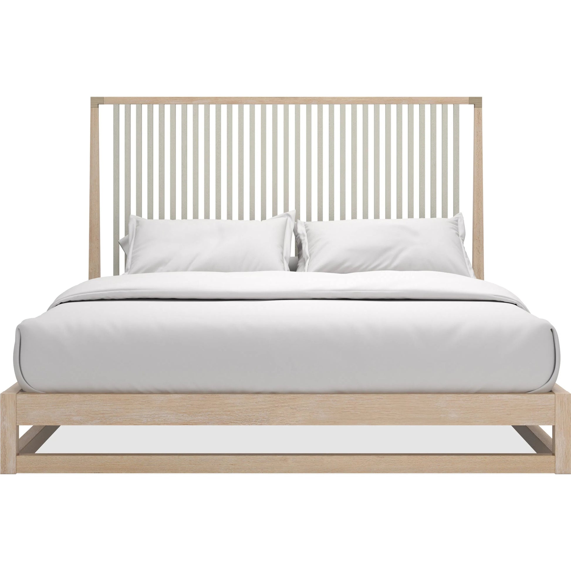 Pinstripe Slatted Bed by Caracole. Made from unique in a transitional style.