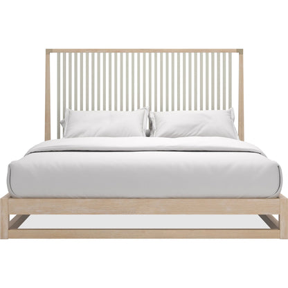 Pinstripe Slatted Bed by Caracole. Made from unique in a transitional style.